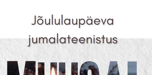 Jõululaupäeva jumalateenistus Muugal