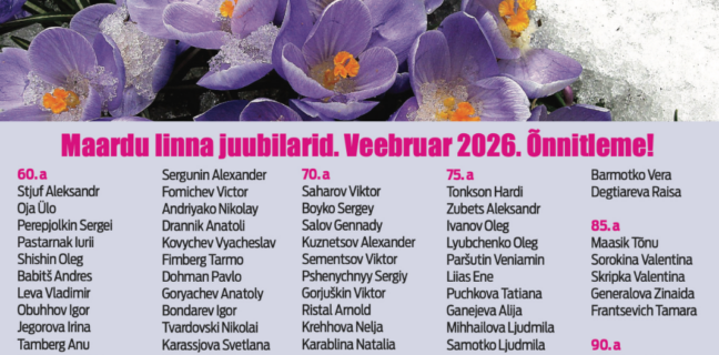 Maardu linna juubilarid