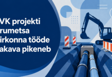 ÜVK projekti tööde ajakava Orumetsa tänava piirkonnas pikeneb